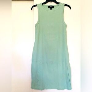 Womens Forever 21 Bodycon dress Size 1X short dress Cutout tie Pistachio Green
